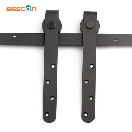 Cabinet Rolling Industrial Quiet Bypass Iron Double Barn Door Hardware Kit