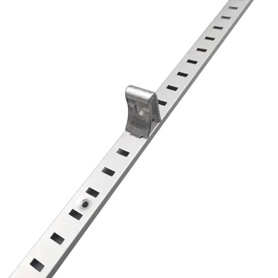 Chrome Plating Upright Channel Hanging Brackets Single Transverse Hole AA Column
