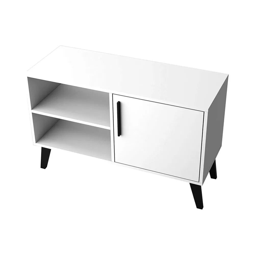 Modern Design Wooden Panel Storage Cabinet 3 Shelf TV Stand