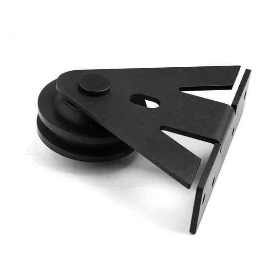Double Sliding Track Antique Roller Barn Door Hardware for Cabinet Closet Fit