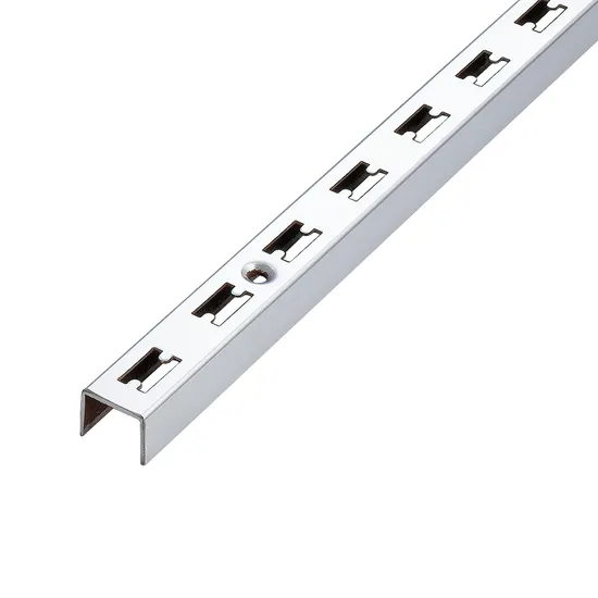 Metal AA Column Upright Single Hole Slotted Tube