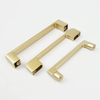 Zinc Alloy Sand Golden Door Lever Handle Cabinet Door Pull Handles