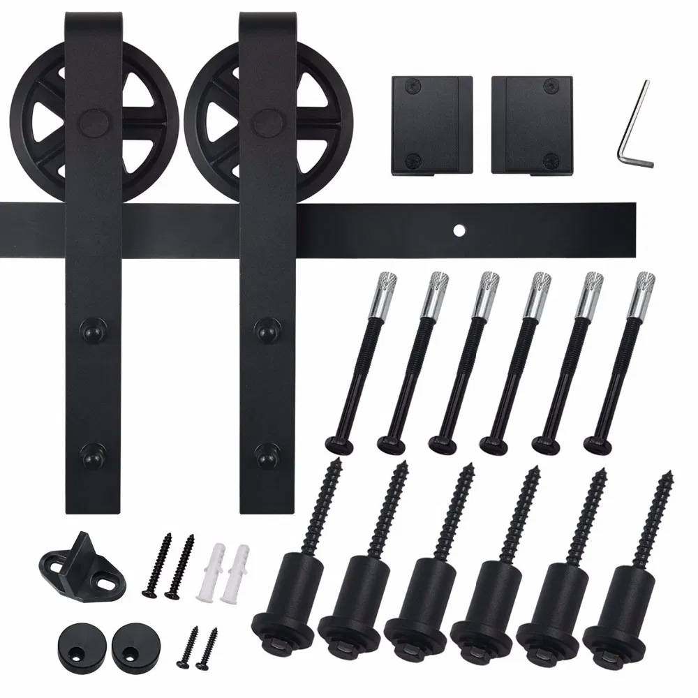 Strap Big Industrial Wheel Interior Sliding Doors Sliding Barn Door Track Hardware