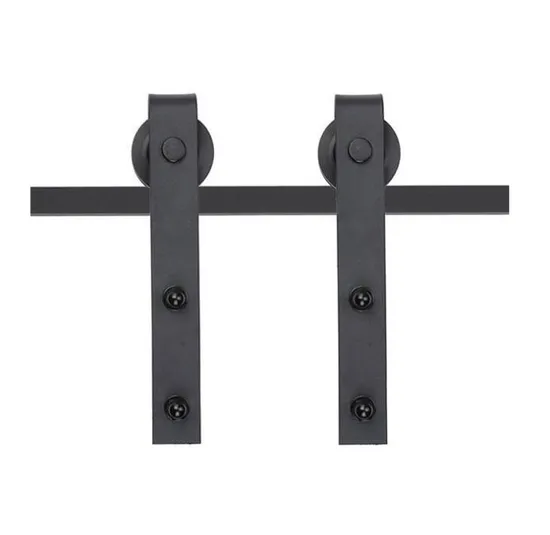 Traditional Country Classic J Shape Interior Wood Sliding Barn Door Hardware