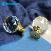 Cupboard Drawer Door Cabinet Pulls Crystal Knob Gold Kitchen Handles