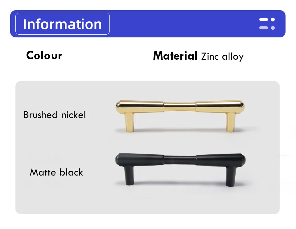 Zinc Alloy Kitchen Cabinet Handles Drawer Knobs Bright Chrome Furniture Handle