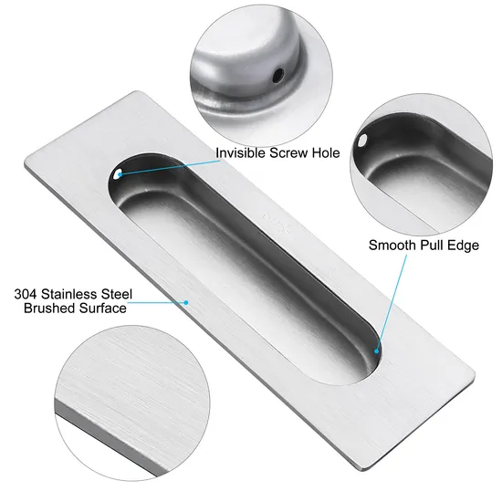 Cabinet Closet Door Small Sliding Handle Stainless Steel Door Pull Hardware