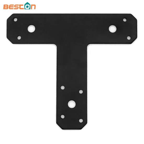 Wear-Resistant Steel Sheet Panel Matte Black Metal Connecting Bracket