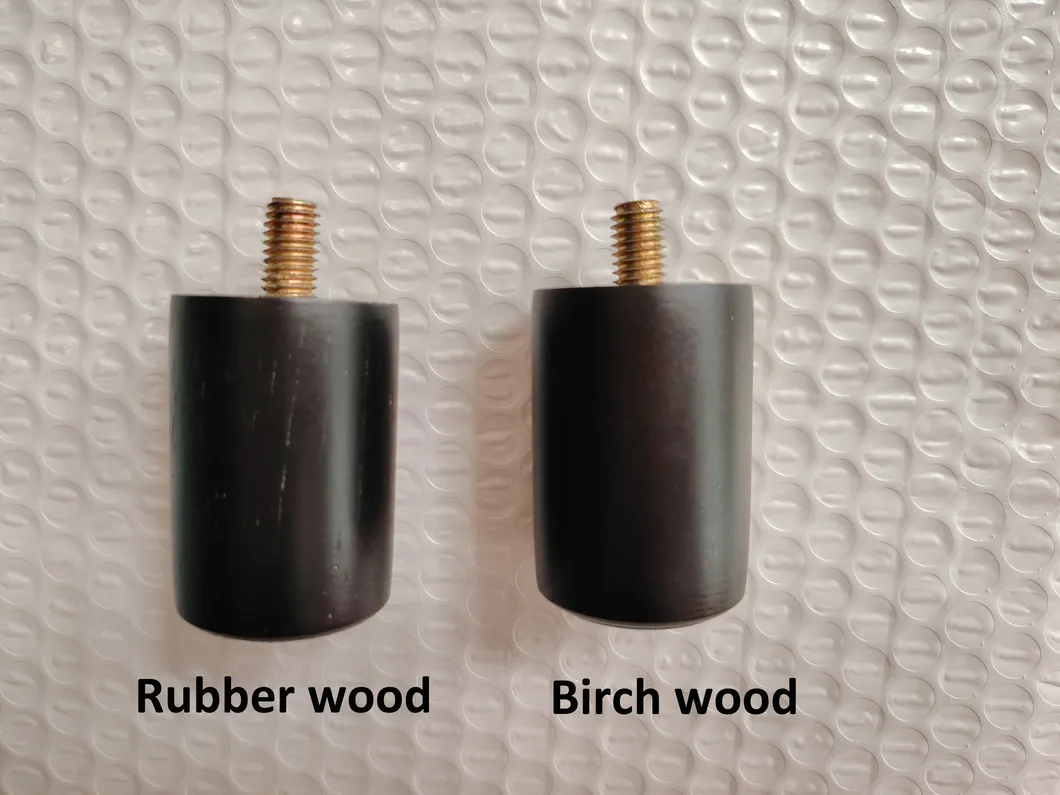 Furniture Accessories 12 Cm I-Tapered Rubber Wood Cabinet Legs