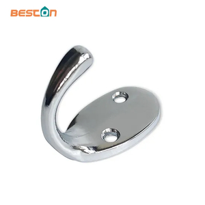 Household Chrome Display Metal Wall Hook Wall Mounted Clothes Door Hooks