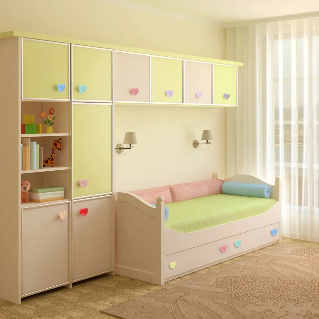 Kids Heart-Shaped Cartoon Cabinet Knob Ceramic Furniture Drawer Puller Handles