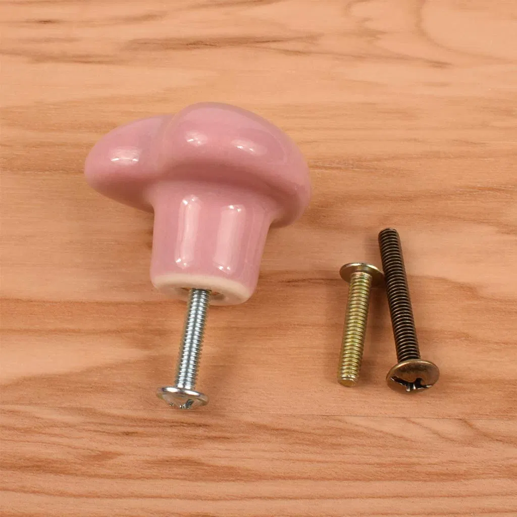 Kids Heart-Shaped Cartoon Cabinet Knob Ceramic Furniture Drawer Puller Handles