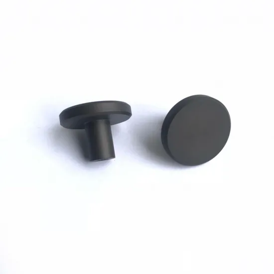 Aluminum Matt Black Kitchen Drawer Single Hole Handle Cabinet Round Knob