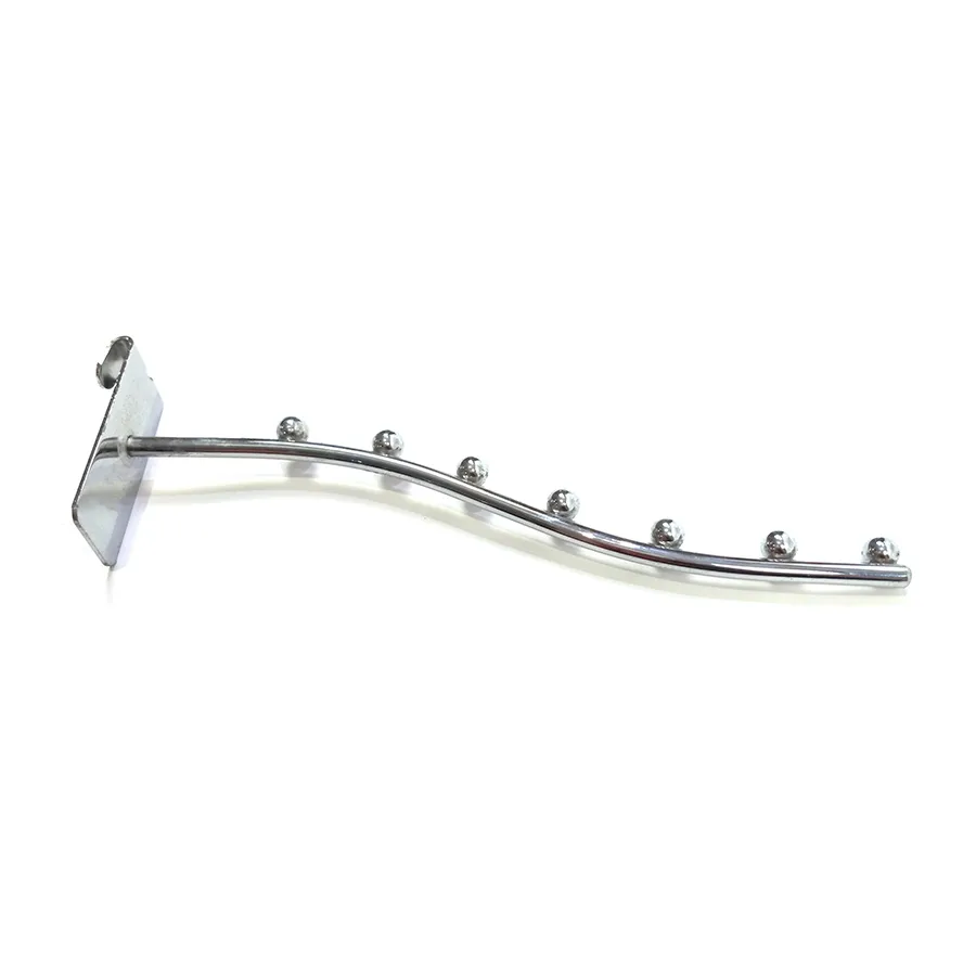 Chrome Finish Metal Wire Display Iron Waterfall Hooks for Clothes