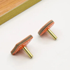 Leather Round Drawer Handles Cabinet Pulls Bedroom Small Colorful Square Furniture Knob