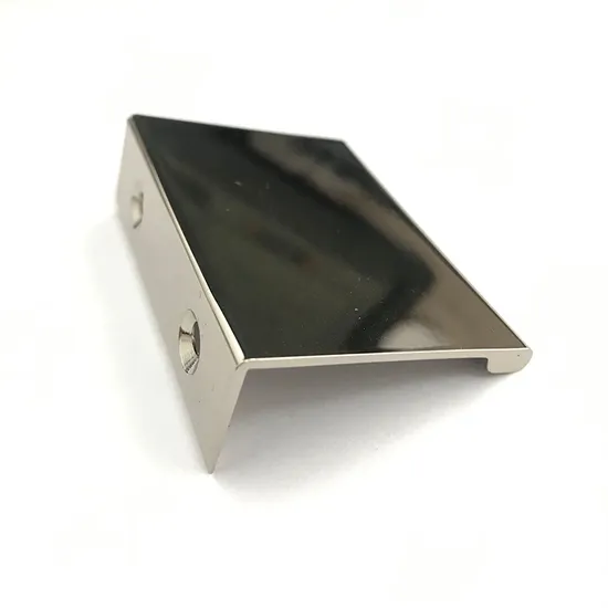 Bedroom Furniture Hardware Aluminum Alloy Chrome Kitchen Cabinet Drawer Edge Pull Handle