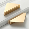 Simple Aluminum Bright Gold Triangle Kitchen Cabinet Pull Handles Cabinet Door Handle