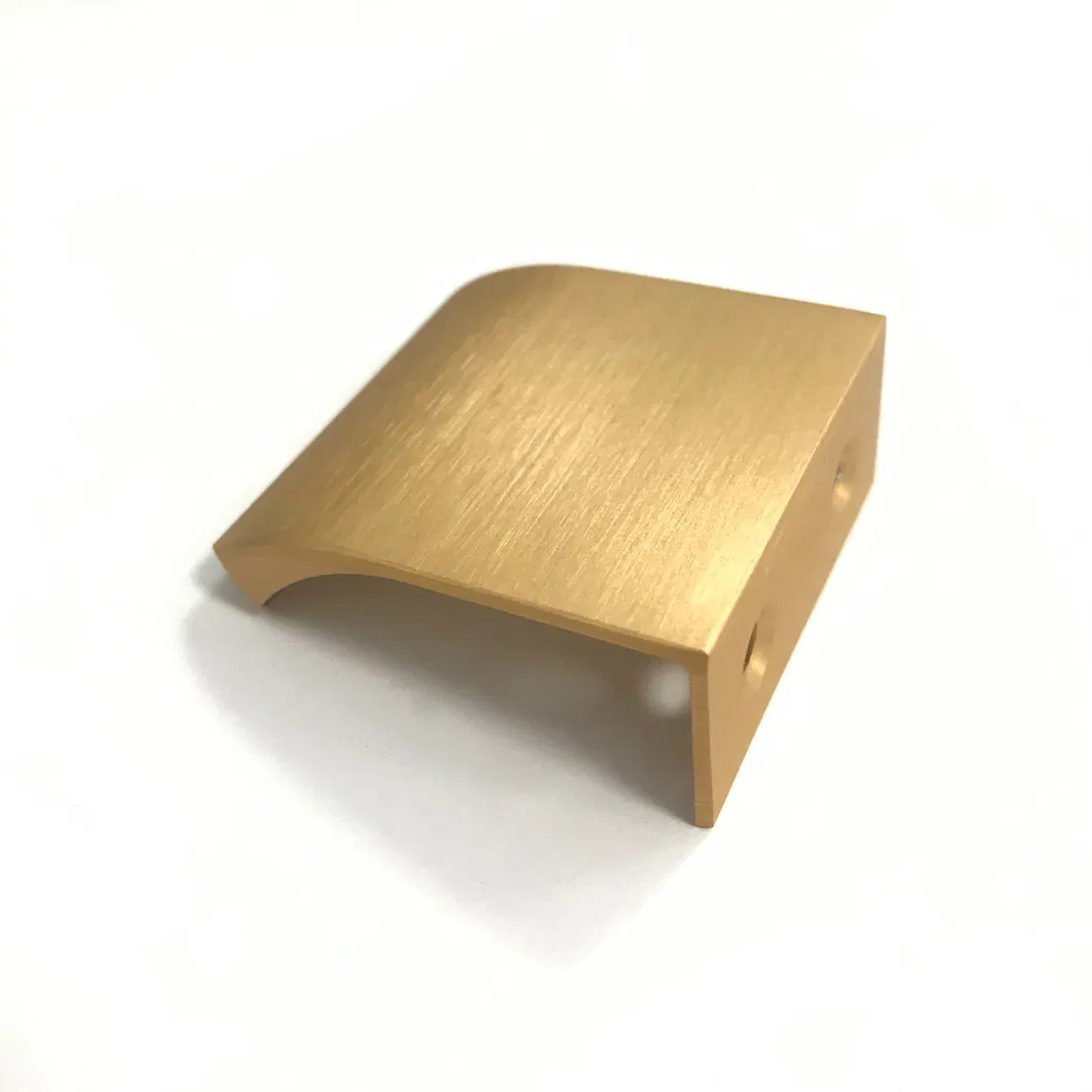 Back Mount Brushed Black Bedroom Dresser Finger Edge Pull Handles