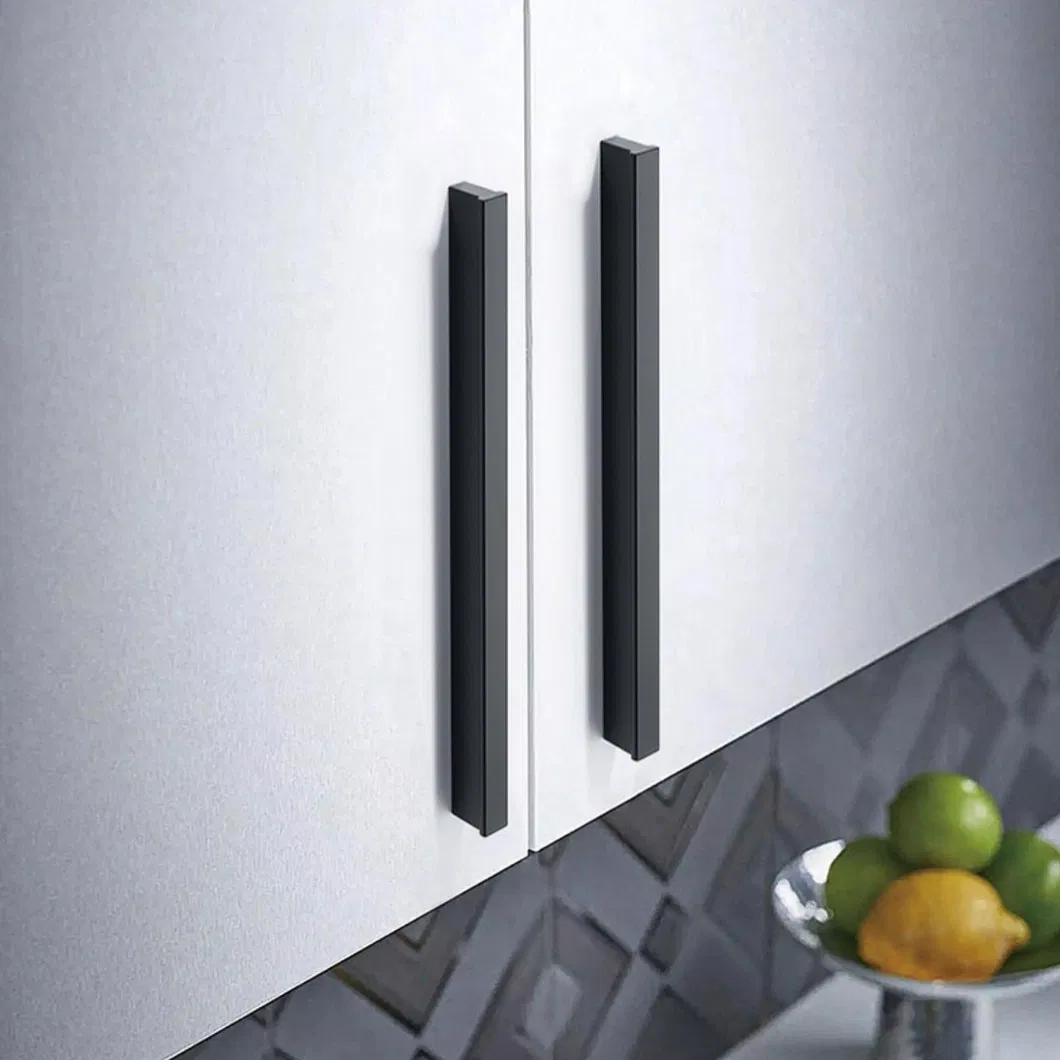 Aluminium Kitchen Handle Knob Furniture Cabinet Drawer Long Knobs Luxury Gold Handle