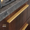 Aluminium Kitchen Handle Knob Furniture Cabinet Drawer Long Knobs Luxury Gold Handle