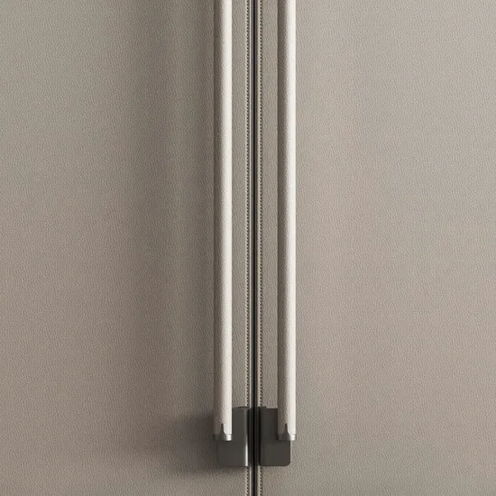 Zinc Alloy Long Wardrobe Handles New Fashion Design Leather Closet Door Handles