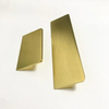 Cupboard Furniture Kitchen Aluminium Cabinet Gold Brass Brushed Handle