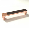 Furniture Fitting Modern Sample Aluminum Rose Gold Kitchen Cabinet Square Handle