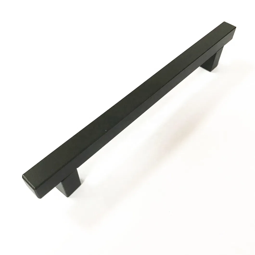 Cabinet Hardware Drawer Handles Black Matt Square T Style Solid Furniture Handle