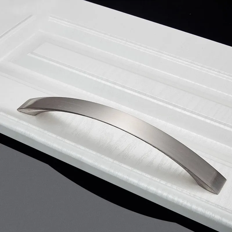 Aluminum Die-Casting Hardware Handle Aluminum Alloy Nickel Brushed Kitchen Cabinet Handle