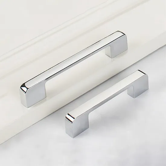 Modern Shiny Handles Hardware Furniture Fitting Aluminum Kitchen Wardrobe Cabinet Pull Handle
