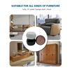 Modern Style Wooden Legs Round Solid Wooden Furniture Legs