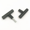 2 Inch 12X50mm T Bar Single Hole Black Ss Cabinet Pull Knob