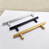 Modern Cabinet Drawer Handles Matt Gold Black Furniture Kitchen Aluminum 96mm Handle