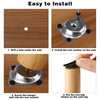 8 Pieces Table Legs Wooden Furniture Feet Tapered Table Legs