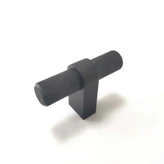 Furniture Accessories Aluminum Cabinet Knurled Handles Gold Black 50mm Drawer Pull Knobs