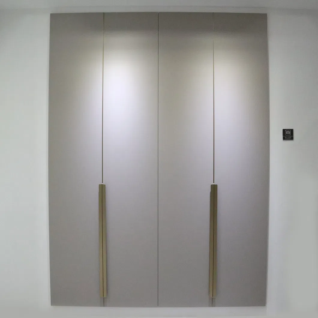 Aluminum Alloy Cabinet Handles 2.8m Antique Gold Long Wardrobe Handle