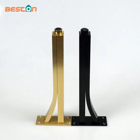 Aluminium Solid Cabinet Furniture Brass Gold and Black Support Leg Feet