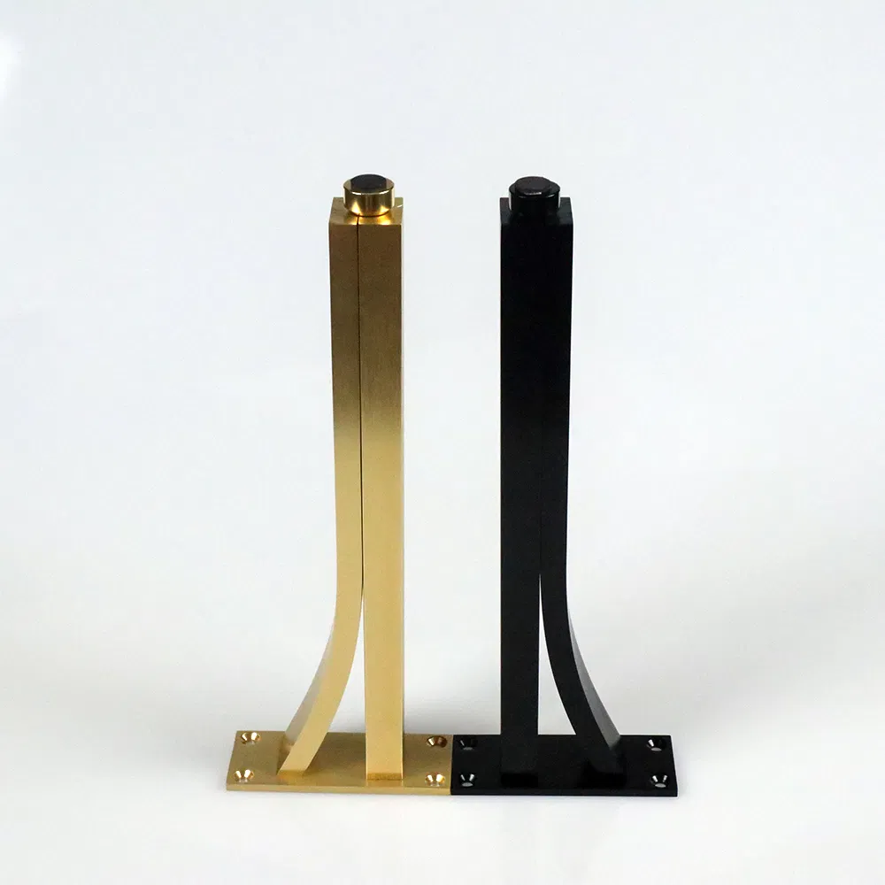 Aluminium Solid Cabinet Furniture Brass Gold and Black Support Leg Feet