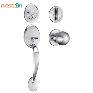 Main Entry Entrance Grip Handle Door Knob Lever Deadbolt Lock Set Lock