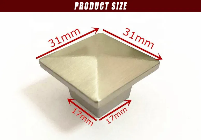 Brushed Nickel Kitchen Cabinet Drawer Knobs Zinc Square Cabinet Knobs Dresser Drawers