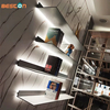 Aluminum Display Shelf Lighting LED Wall Mounting Shelves with LED Linear Light