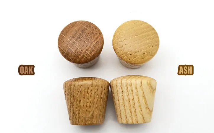 Solid Wood Beech Round Small Furniture Pull Mini Drawer Closet Knobs