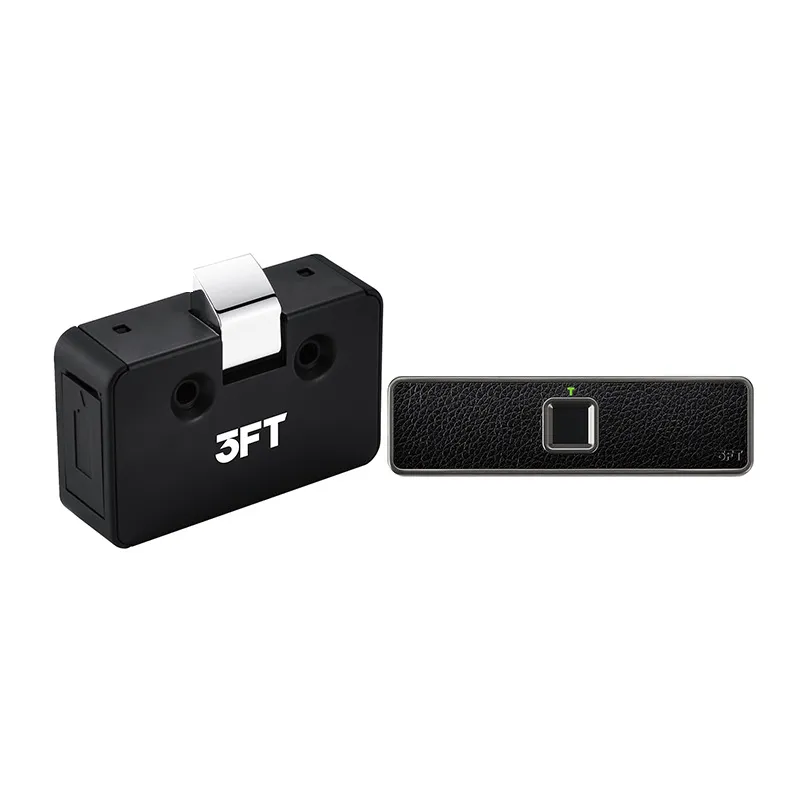 Smart Biometric Leather Hidden File Cabinet Lock Electronic USB Rechargeable Drawer Locks