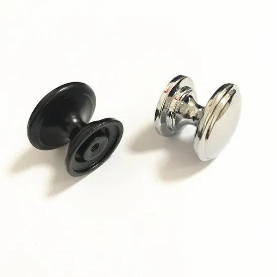 Furniture Hardware Round 30mm Diameter Black Pull Knob