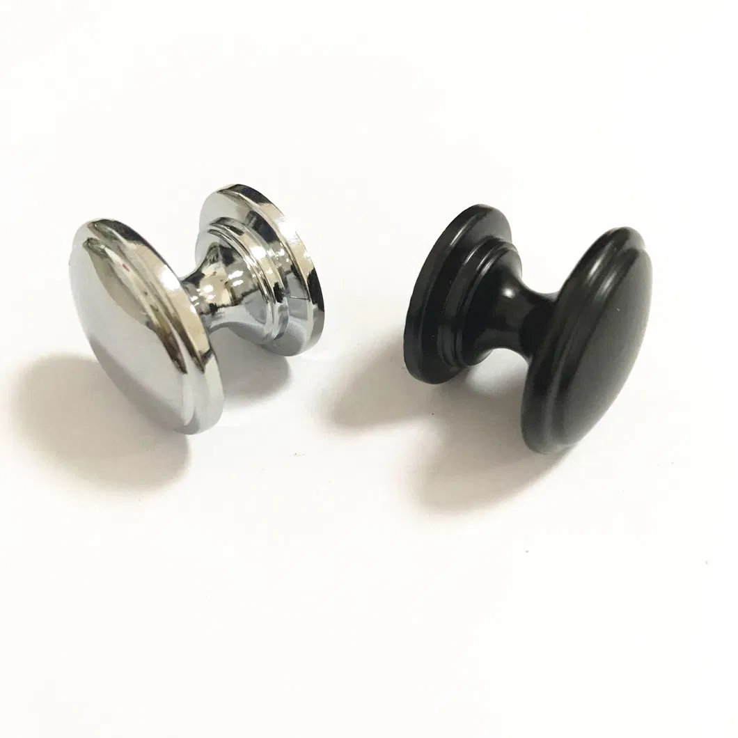 Furniture Hardware Round 30mm Diameter Black Pull Knob