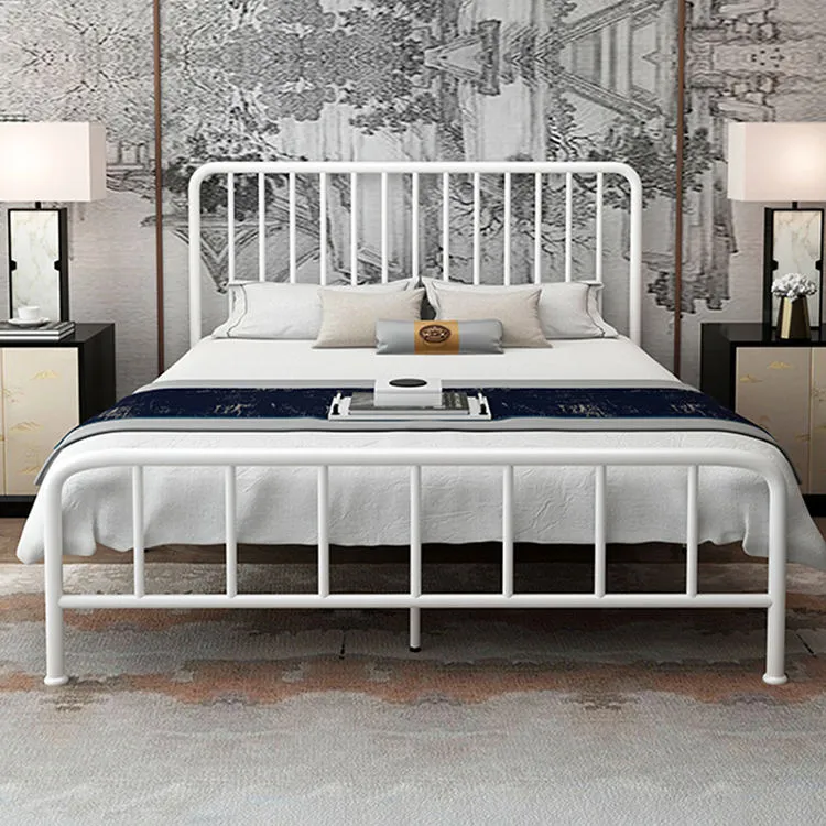 Furniture Metal Queen Size Double Golden Color Bed Frame for Adults