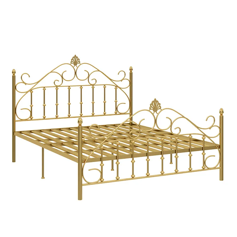 Bedroom Furniture Lit Complet Wrought Iron Bed Metal Platform Bed Frame