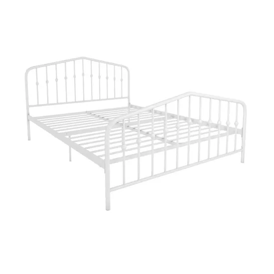 Queens Metal Hotel Beds Base Frame with Headboard and Footboard Platform