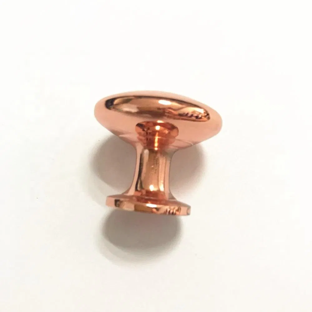 Round 29mm Diameter Furniture Rose Gold Cabinet Dresser Drawer Mushroom Knob
