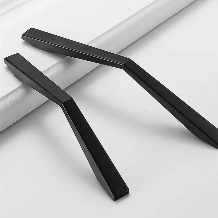 Kitchen Cupboard Drawer Handles Knob Pull Handle Black Furniture Bin Cup Handle
